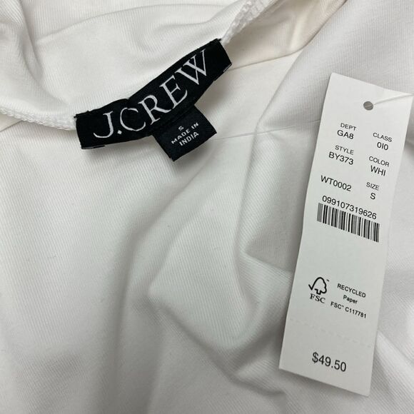 J.Crew Fitted mock neck tank top in stretch cotton blend - Picture 4 of 7